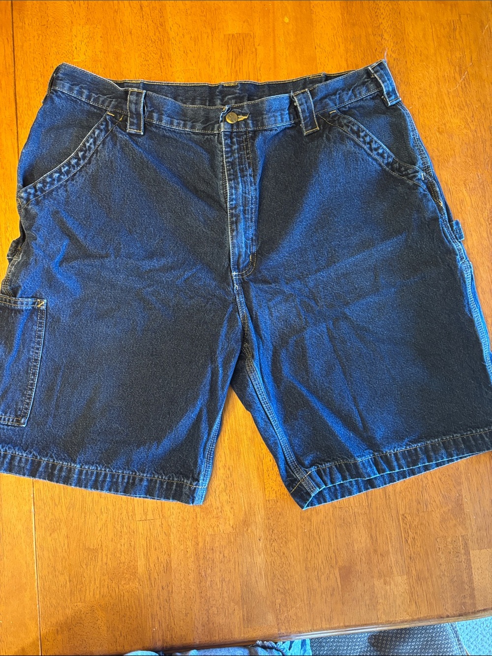 Carhartt Denim cargo shorts dark blue utility men’s size 40